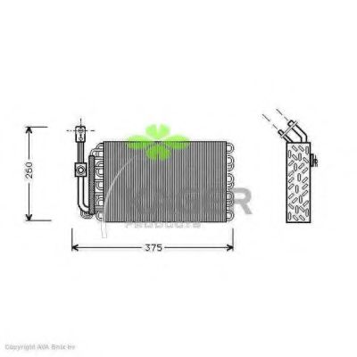 94-5058 KAGER Evaporator, air conditioning