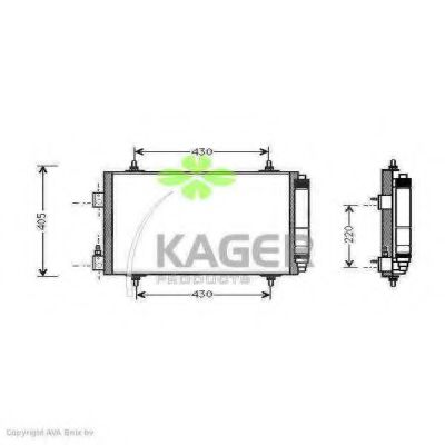 94-5070 KAGER Condenser, air conditioning