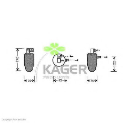 94-5072 KAGER Compressor, air conditioning