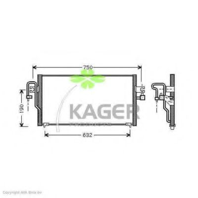 94-5080 KAGER Kompressor, Klimaanlage