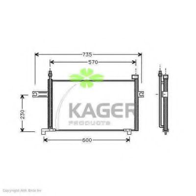 94-5082 KAGER Compressor, air conditioning