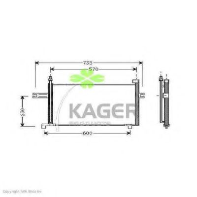 94-5086 KAGER Compressor, air conditioning
