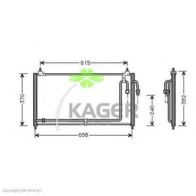 94-5087 KAGER Compressor, air conditioning