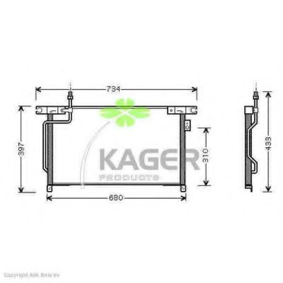 94-5089 KAGER Air Conditioning Condenser, air conditioning