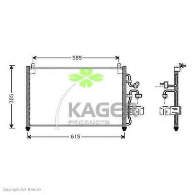 94-5099 KAGER Air Conditioning Condenser, air conditioning