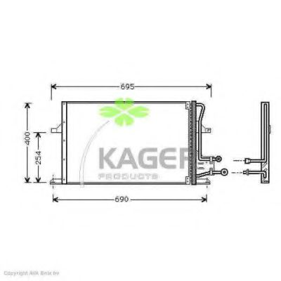 94-5109 KAGER Compressor, air conditioning