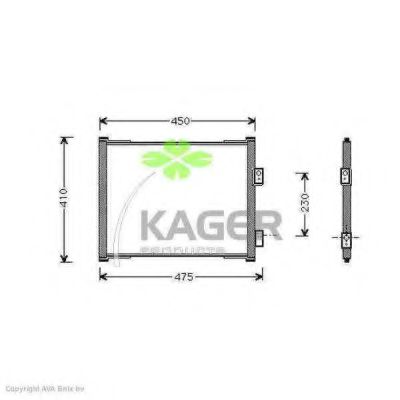 94-5111 KAGER Condenser, air conditioning