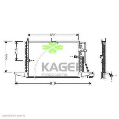 945113 KAGER Condenser, air conditioning