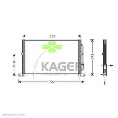 94-5114 KAGER Compressor, air conditioning
