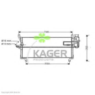 94-5133 KAGER Kompressor, Klimaanlage