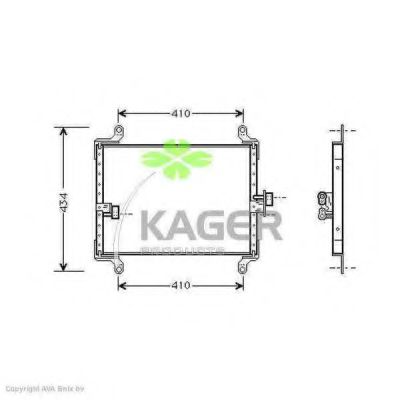 94-5141 KAGER Condenser, air conditioning
