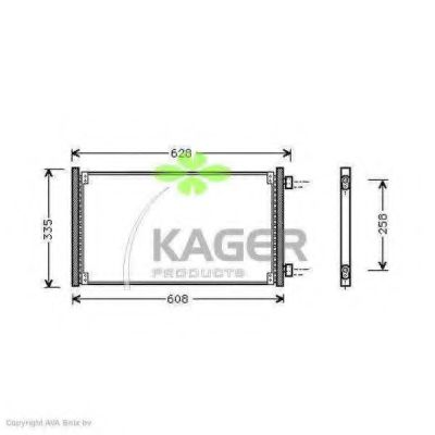 94-5142 KAGER Condenser, air conditioning