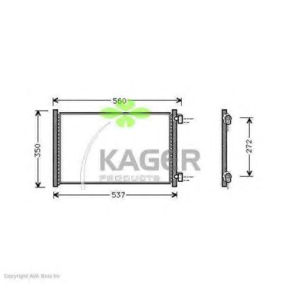 945143 KAGER Condenser, air conditioning