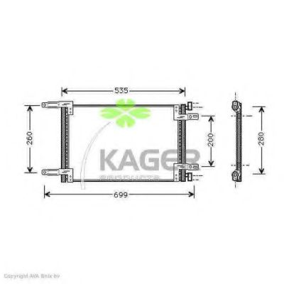 94-5153 KAGER Compressor, air conditioning
