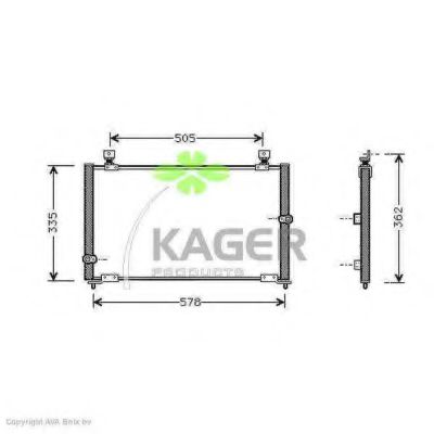 94-5167 KAGER Compressor, air conditioning