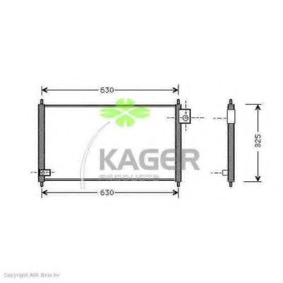 94-5168 KAGER Compressor, air conditioning