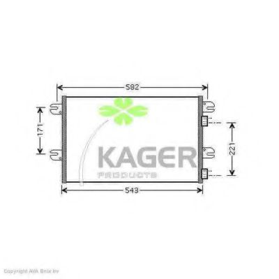 94-5183 KAGER Compressor, air conditioning