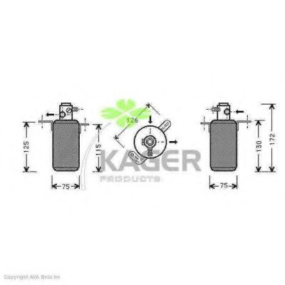 94-5224 KAGER Compressor, air conditioning