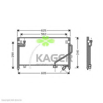 94-5239 KAGER Condenser, air conditioning