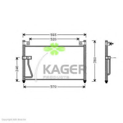 94-5241 KAGER Air Conditioning Compressor, air conditioning