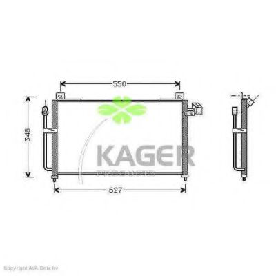 94-5244 KAGER Condenser, air conditioning
