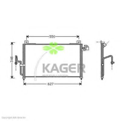 94-5245 KAGER Condenser, air conditioning
