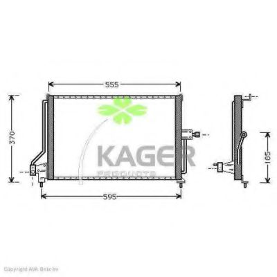 94-5252 KAGER Air Conditioning Compressor, air conditioning