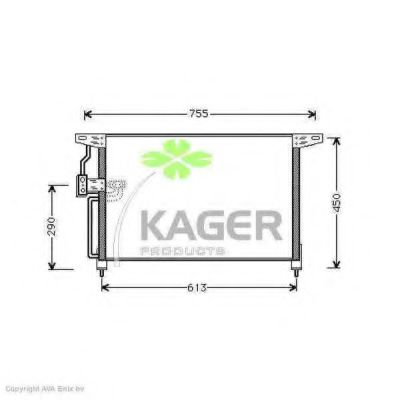 94-5255 KAGER Condenser, air conditioning