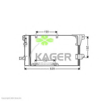 94-5260 KAGER Condenser, air conditioning