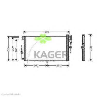945262 KAGER Condenser, air conditioning