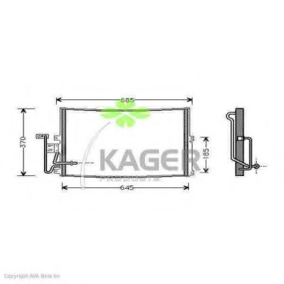 94-5263 KAGER Compressor, air conditioning
