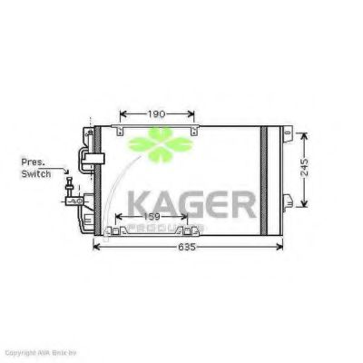 94-5267 KAGER Compressor, air conditioning