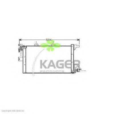 94-5288 KAGER Condenser, air conditioning