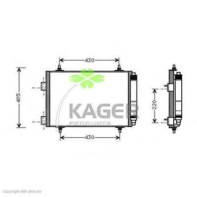 94-5296 KAGER Kompressor, Klimaanlage