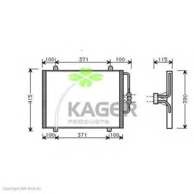 94-5312 KAGER Compressor, air conditioning