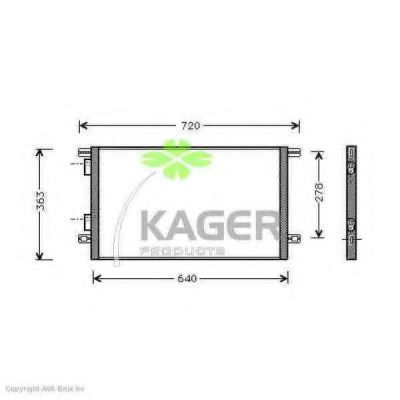 94-5320 KAGER Air Conditioning Compressor, air conditioning