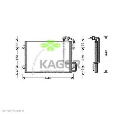 94-5322 KAGER Compressor, air conditioning