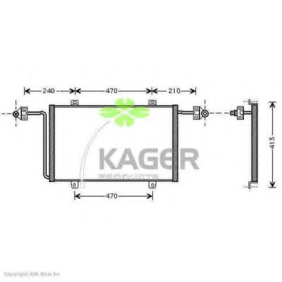 94-5324 KAGER Compressor, air conditioning