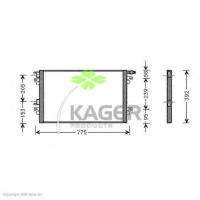 94-5325 KAGER Compressor, air conditioning