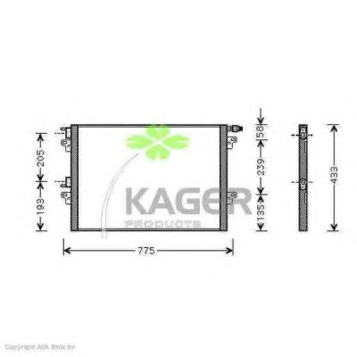 94-5326 KAGER Compressor, air conditioning