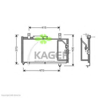 94-5345 KAGER Condenser, air conditioning