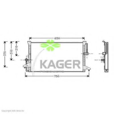 94-5350 KAGER Compressor, air conditioning