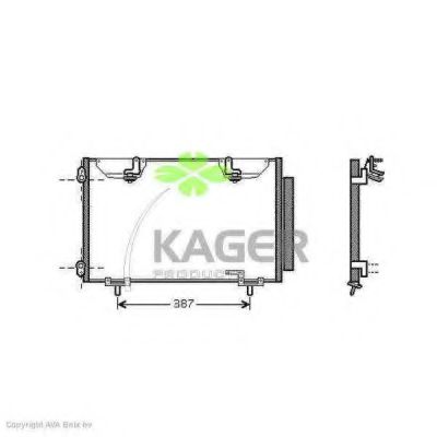 94-5357 KAGER Condenser, air conditioning