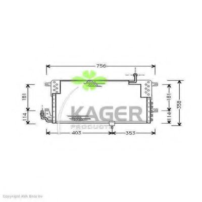94-5390 KAGER Air Conditioning Compressor, air conditioning