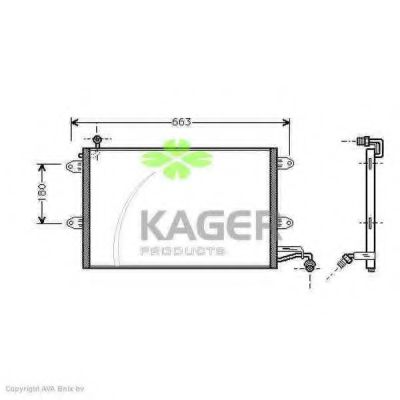 94-5392 KAGER Compressor, air conditioning