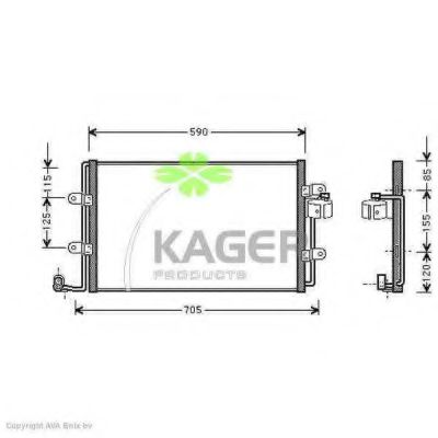 94-5398 KAGER Compressor, air conditioning