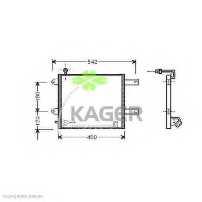 94-5399 KAGER Compressor, air conditioning