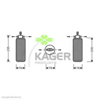 94-5488 KAGER Compressor, air conditioning