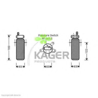 94-5587 KAGER Compressor, air conditioning