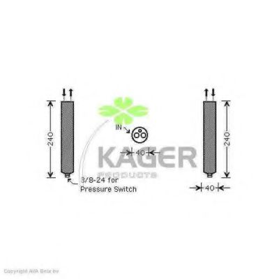 94-5606 KAGER Compressor, air conditioning